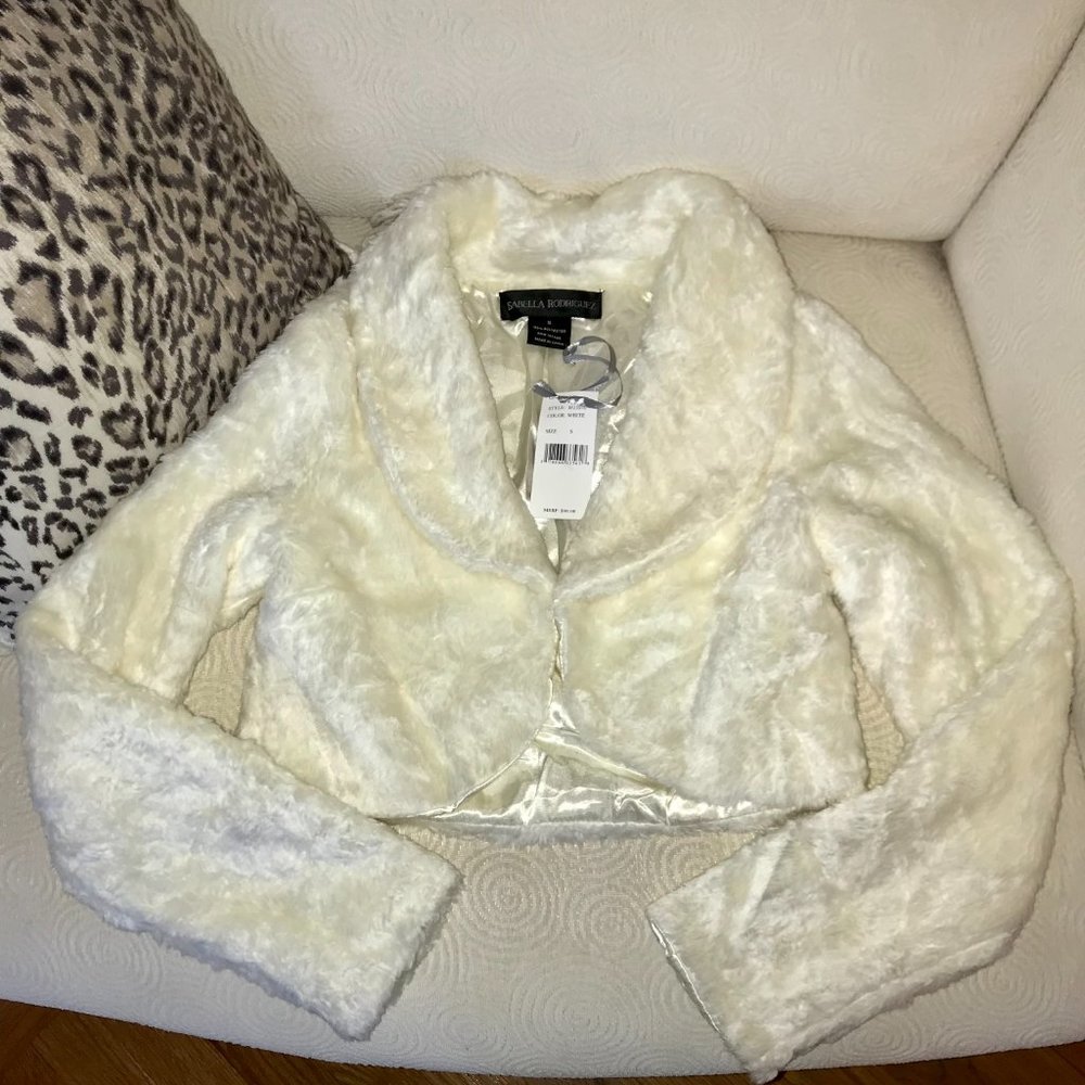 Isabella Rodriguez Faux Fur Shrug Jacket